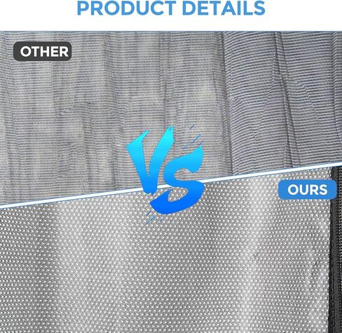 شبكات شاشة الحشرات المغناطيسية، شبكة ناموسية عالمية مزدوجة الطبقة لسيارات الدفع الرباعي الصغيرة ذات الباب الخلفي مع جزء خارجي من الجلد السويدي، مع إغلاق مغناطيسي لشبكة حشرات الباب الخلفي لسيارات الدفع الرباعي مع سحاب - 65 بوصة (ارتفاع) × 65 بوصة (عرض) in Kuwait