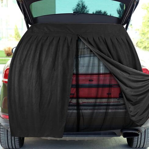 شبكات شاشة الحشرات المغناطيسية، شبكة ناموسية عالمية مزدوجة الطبقة لسيارات الدفع الرباعي الصغيرة ذات الباب الخلفي مع جزء خارجي من الجلد السويدي، مع إغلاق مغناطيسي لشبكة حشرات الباب الخلفي لسيارات الدفع الرباعي مع سحاب - 65 بوصة (ارتفاع) × 65 بوصة (عرض) in Kuwait