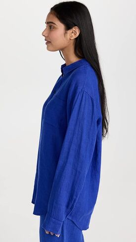 قميص كتان سادة من Desmond & Dempsey للسيدات in Kuwait