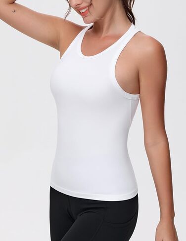 THE GYM PEOPLE Women's Racerback Workout Tank Tops Slim Fit Soft Sleeveless Yoga Shirts in Saudi Arabia