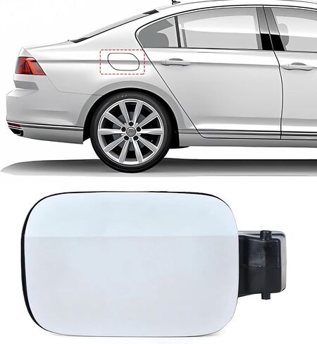 Gas Tank Door, Fuel Cap Filler Cover Lid Access Door Fits VW Volkswagen Passat 2012-2018 Car Tank Cap Exterior Accessories White OE:561809857 in Saudi Arabia