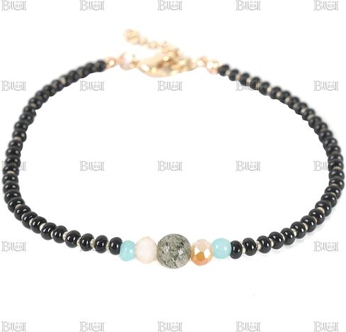 زوج من خلخال الخرز الأسود الأنيق من BiiU مصنوع من الخرز والحديد in Kuwait