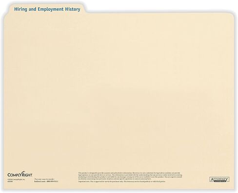 Hiring/Employment Folder | 11.75" x 9.5" | HR and Employee Management | 25-Pack in Kuwait