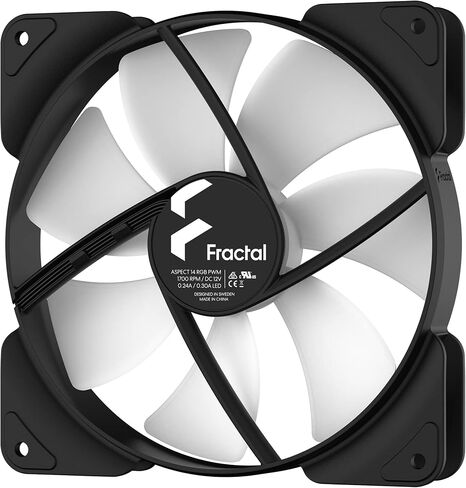 Fractal Design Aspect 14 RGB 140 mm 1000 RPM White Frame Computer Fan in Kuwait