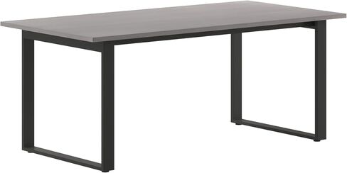 Flash Furniture Redmond Commercial 72x36 Conference 1 سطح طاولة سميك مزدوج الجوانب مع حواف PVC وقاعدة فولاذية على شكل حرف U للخدمة الشاقة، 91.44 سم عرضًا × 172.78 سم عمقًا × 76.2 سم ارتفاعًا، بلوط رمادي in Kuwait