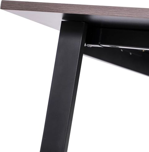 Flash Furniture Redmond Commercial 72x36 Conference 1 سطح طاولة سميك مزدوج الجوانب مع حواف PVC وقاعدة فولاذية على شكل حرف U للخدمة الشاقة، 91.44 سم عرضًا × 172.78 سم عمقًا × 76.2 سم ارتفاعًا، بلوط رمادي in Kuwait