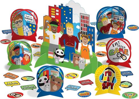 Table Centerpiece Kit (27 Pc Set) - High-Quality & Sturdy, Perfect Party Essential For Themed Parties & Events, Baby Shark in Saudi Arabia
