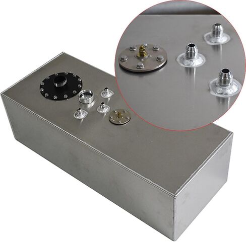 15 Gallon Racing/Drift Aluminum Fuel Cell Tank with Cap and Level Sender 60L in Saudi Arabia