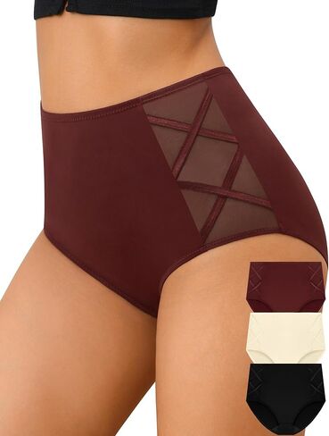 ملابس داخلية عالية الخصر للنساء من ASIMOON سراويل داخلية للتحكم في البطن بتغطية كاملة ملابس داخلية ناعمة قابلة للتمدد بعد الولادة للسيدات in Kuwait