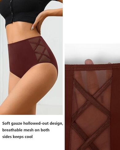 ملابس داخلية عالية الخصر للنساء من ASIMOON سراويل داخلية للتحكم في البطن بتغطية كاملة ملابس داخلية ناعمة قابلة للتمدد بعد الولادة للسيدات in Kuwait