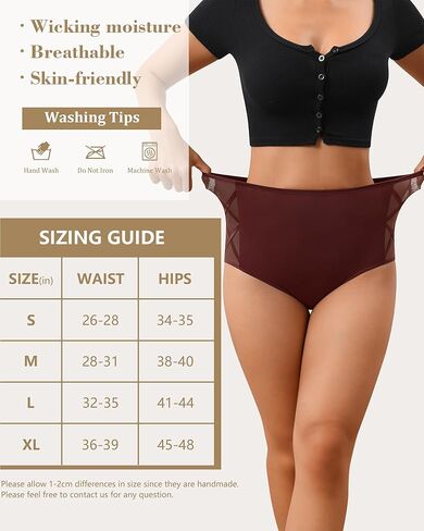 ملابس داخلية عالية الخصر للنساء من ASIMOON سراويل داخلية للتحكم في البطن بتغطية كاملة ملابس داخلية ناعمة قابلة للتمدد بعد الولادة للسيدات in Kuwait