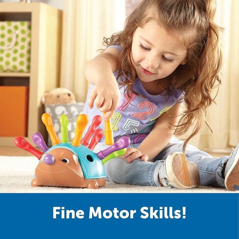 Learning Resources Spike The Fine Motor Hedgehog - Toddler Montessori Toys, Stacking Shape, Gifts For Boys And Girls, Sorting And Matching Skill Activities, Educational Games, Kindergarten in Saudi Arabia