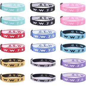 18 PCS WWJD Bracelets Pack Adjustable Wristbands What Would Jesus Do Bracelets Inspirational Christian Bracelets for Women Men