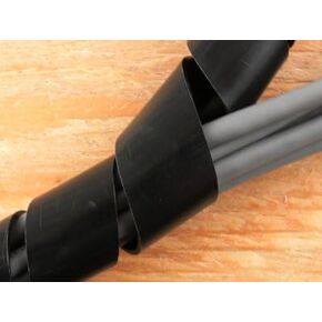 Secure 3/4 Inch Black Polyethylene Spiral Wrap - 50 Feet