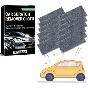 12PCS Nano Sparkle Cloth, Nano Sparkle Cloth Car Scratch Remover,Nano Sparkle Cloth，Scratch Remover for Vehicles,Nanosparkle Cloth for Car Scratches, Grey