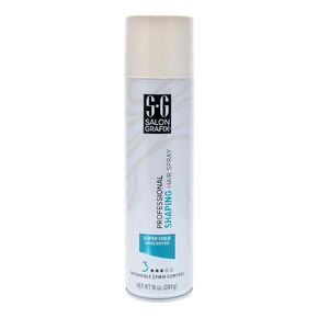 Salon Grafix Shaping Hair Spray Super Hold - Flexible and Brushable - Hairspray for Women and Men - Professional Quality Results - Unscented - 10 oz