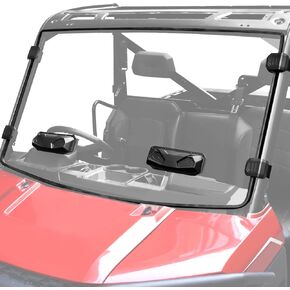 Ranger 1000 Windshield with Vents, StarknightMT Ranger Vented Front Full Windshield Compatible with Polaris Ranger XP 1000 2017-2024, Ranger Crew XP 1000/ Diesel 2014-2024