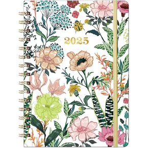 2025 Planner – Weekly ＆ Monthly Planner 2025, Jan. 2025 – Dec. 2025, 6.4" x 8.5" with Tabs, Flexible Hardcover, Thick Paper, Strong Twin-Wire Binding, Back Pocket, Inspirational Quotes ＆ Notes