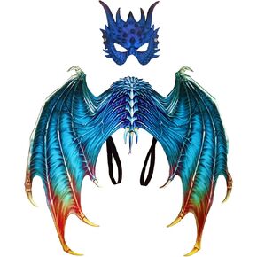 Novel Dragon Costume Halloween Dragon Mask Wings Set Dragon Cosplay Costume Props For Man Woman