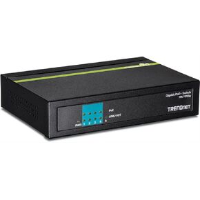 TRENDnet 16-Port Gigabit PoE+ Switch, 16 x Gigabit PoE+ Ports, 246W PoE Power Budget, 32 Gbps Switching Capacity, Desktop Switch, Ethernet Network Switch, Metal, Lifetime Protection, Black, TPE-TG160g