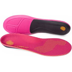 Superfeet Run Women's Support Insoles - Trim-to-Fit High Arch Support - Carbon Fiber Orthotic Shoe Inserts for Running Shoes - Professional Grade - 4.5-6 Women