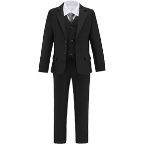 Boys Suit for Kids 6 Pieces Formal Dresswear Set Teen Boys Tuxedo Suits for Wedding Graduation