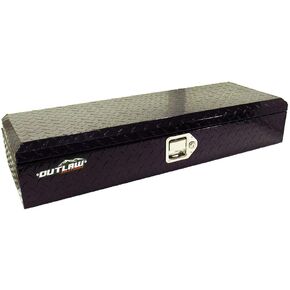 Outlaw OU2001 ATV/UTV Front Aluminum Storage Box Rack Cargo Mount Trunk Luggage - Offroad Trail Storage Container for Quads, Four Wheeler, Utility Vehicles - Weather Proof - Black Powder Coat in Kuwait