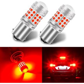 Teguangmei 1157 LED Bulb Super Bright 6000K White 2057 2357 7528 BAY15D Backup Reverse Light with Projector 3030 42SMD Chips Back Up Light Tail Lights Turn Signal Light, Pack of 2