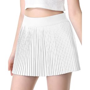 تنانير رياضية مطوية للفتيات مع شورت 2 في 1 تنورة تنس مع جيب تنورة جولف عالية الخصر للأطفال الشباب in Kuwait