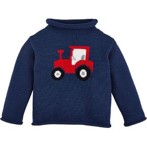 Mud Pie Kids Children Tractor Rollneck Sweater