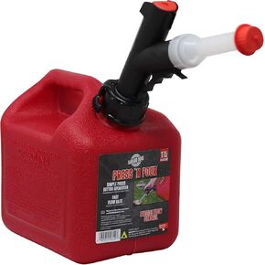Briggs and Stratton Press 'N Pour Gas Can | 5 gallon | Red | SKU: GB351