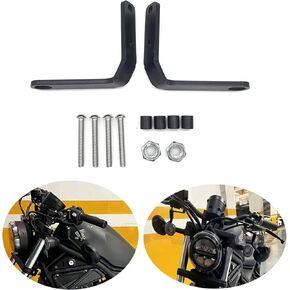 Rearview Mirror Down Bracket,Motorcycle Rear View Mirror Mount Down Adaptor Bracket Handlebar Rear View Side Mirror Bracket Compatible with Rebel 500 300 Rebel CMX300 CMX500 2019-2021