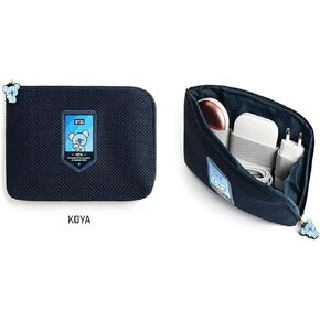 Bangtan Boys OFFICIAL MERCHANDISE (KOYA_RM) AIRMESH CABLE POUCH +PHOTOCARDS INCLUDED