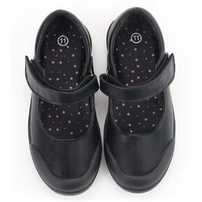Tobfis Girl's Strap Mary Jane Flats Durable School Uniform Dress Shoes (Toddler/Little Kid/Big Kid/Youth)