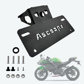 Fender Eliminator Kits Ninja 400 Ninja 250 License Plate Bracket Rear License Plate Holder Tail Tidy for Kawasaki Ninja Z400 Ninja 250 2018-2023