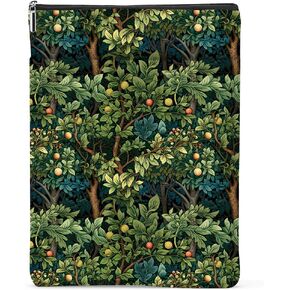 Classic Book Lovers Gifts Book Sleeve Vintage Forest Waterproof Book Cover Book Pouch Book Protector with Front Pocket Book Club Christmas Birthday Gifts for Women Girl Readers Book Accessories