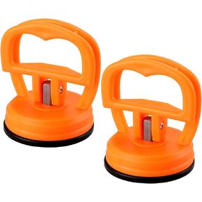 أداة سحب انبعاجات السيارة، أدوات قوية لإزالة انبعاجات السيارة لإصلاح انبعاجات السيارة والزجاج والشاشة والبلاط والأشياء المتحركة (قطعتان برتقاليتان صغيرتان) in Kuwait