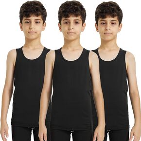 الأولاد ضغط تانك القمم رياضي بلا أكمام قميص الشباب سريعة الجافة قميص داخلي تجريب Baselayer كرة القدم تي شيرت