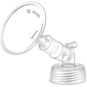 Maymom Wide Neck Pump Part Compatible with Spectra S1/S2 Pumps; Incl Wide Mouth Flange; Not Original Spectra Flange; Replaces Shield (19 mm Two Flanges) in Saudi Arabia