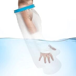 Waterproof Cast Cover for Shower Arm - Comfortable Arm Cast Protector for Broken Hand, Wrist, Elbow – Reusable Cast Sleeve Cover for swimming with Watertight Protection - Cast Bag (Long Arm)