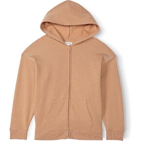 Happy Nation Girls Relaxed Fleece Full Zip Hoodie Sweatshirt in Saudi Arabia