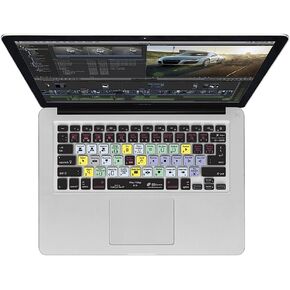 KB Covers Final Cut Pro X QWERTY Keyboard Cover with MacBook Pro Touch Bar (Late 2016) 19116