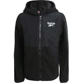 Reebok Girls' Fleece Jacket - Polar Fleece Hoodie Sweatshirt Jacket - Lightweight Coat for Girls (4-16)