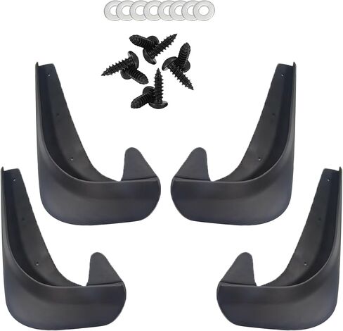 4 قطع من اللوحات الطينية للسيارة، مشاعل العجلات الأمامية والخلفية المرنة تحمي جسم السيارة، ملحقات خارجية عالمية للسيارات، مشاعل حاجز مشاعل للسيارات والشاحنات وسيارات الدفع الرباعي in Kuwait