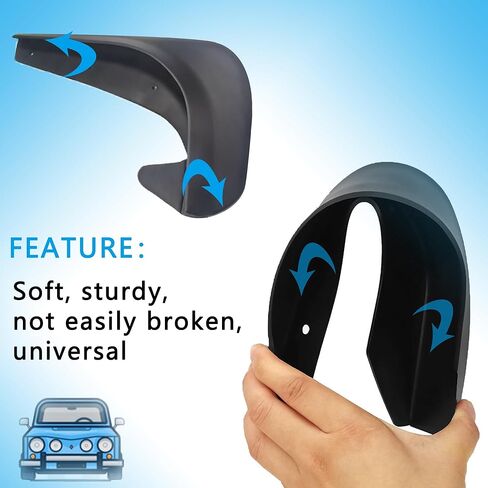 4 قطع من اللوحات الطينية للسيارة، مشاعل العجلات الأمامية والخلفية المرنة تحمي جسم السيارة، ملحقات خارجية عالمية للسيارات، مشاعل حاجز مشاعل للسيارات والشاحنات وسيارات الدفع الرباعي in Kuwait