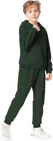 QBK Toddler To Youth Soft Brushed Fleece Hoodies Kids Hooded Sweatshirts With Pockets for Boys And Girls in Saudi Arabia