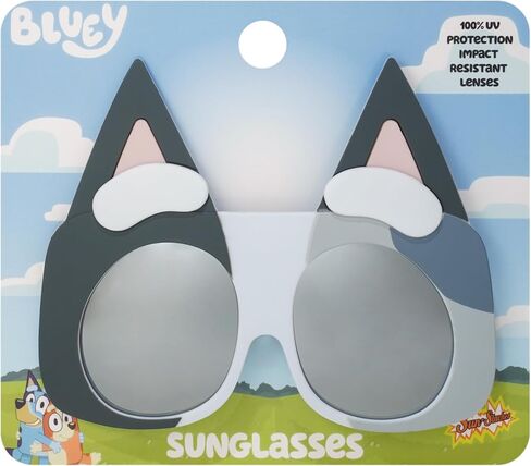 Sun-Staches Bluey Official Sunglasses | Dress up as Bluey, Bingo, Socks or Muffin | UV 400 | One Size Fits Most in Saudi Arabia