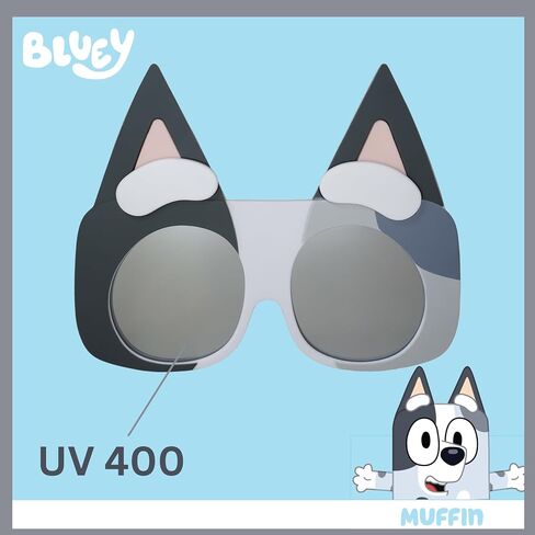 Sun-Staches Bluey Official Sunglasses | Dress up as Bluey, Bingo, Socks or Muffin | UV 400 | One Size Fits Most in Saudi Arabia