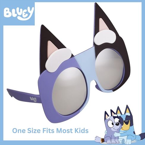 Sun-Staches Bluey Official Sunglasses | Dress up as Bluey, Bingo, Socks or Muffin | UV 400 | One Size Fits Most in Saudi Arabia