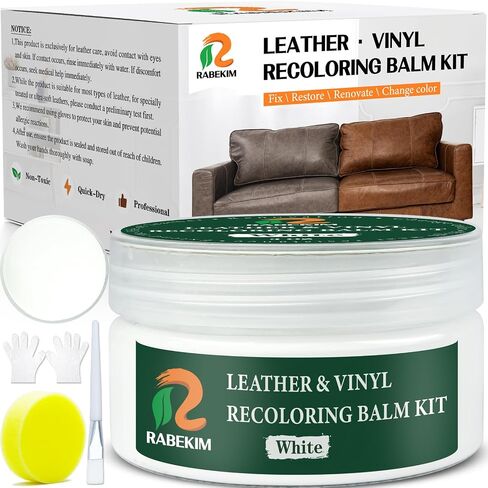 Dark Brown Leather Recoloring Balm Kit, Leather Couch Paint, Scratch Remover, Scratch Repair, Leather Color Restore, Leather Recolor for Couches, Renew Aged, Faded Vinyl Couch, Car Seat in Saudi Arabia